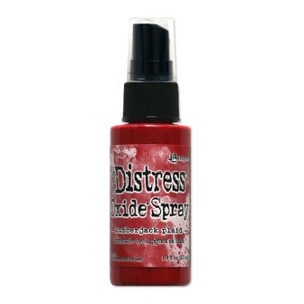 Distress Oxide spray lumberjack plaid