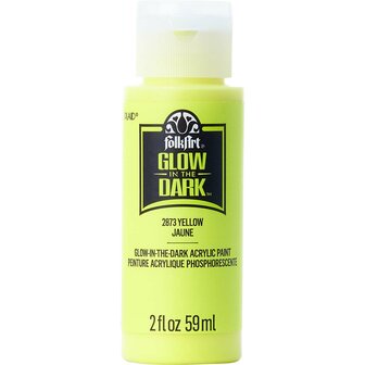 Folkart glow-in-the-dark 2873 yellow 59 ml