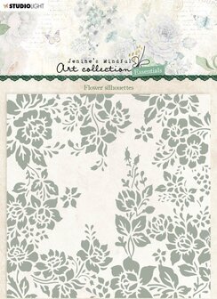 JMA Embossing folder Flower silhouettes nr. 09