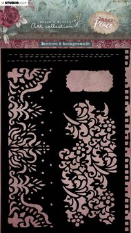 Mask stencil A5 JMA inner peace - Borders &amp; backgrounds nr. 130