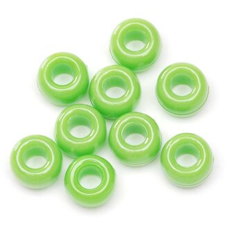 Kralen 9 mm lime &plusmn;&nbsp;125 stuks