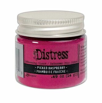 Distress embossing glaze picked raspberry