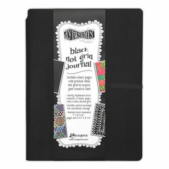 Dylusions black dot grid journal - large