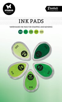 Ink pads waterbased Shades of green - Essentials nr. 04