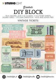 DIY BLOCK mini tickets - Essentials nr. 01