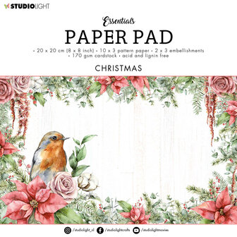 Paper pad 20 x 20 cm 36 vel - Christmas essentials nr. 74