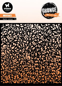 Mask stencil Music notes - Grunge collection nr. 159