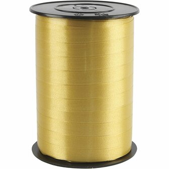 Cadeaulint Glanzend Goud - Decoratief Lint - Gouden Cadeaulint 250M X 10mm - Geschenkverpakking Versieren - Glanzend Gouden Lint