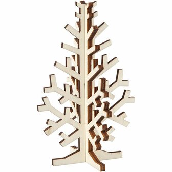 Kerstboom, H: 12 cm, B: 7,5 cm, 1 stuk