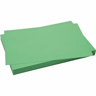 Karton - gras groen - 50x70 cm - 270 grams - Creotime - 10 vellen