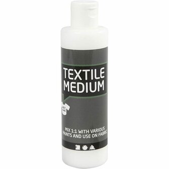 Textiel Medium &ndash; Kleurloos Textielmedium &ndash; Verf Voor Textiel &ndash; DIY Textielverf Maken &ndash; Textielverf Fixeer &ndash; Kleurloos Verfmedium &ndash; Hobbyverf Op Textiel &ndash; Textielverf Versteviger &ndash; Kleurmedium Voor Sto