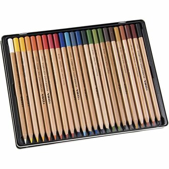 Aquarelpotloden - Lyra Rembrandt - Aquarel Kleurpotloden - Schilderaccessoires - Tekengereedschap - Kwaliteits Aquarelpotloden - 24 Stuks - 1 Set