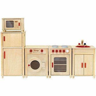 VIGA speelkeuken, afm 160x54x36 cm, 1 set