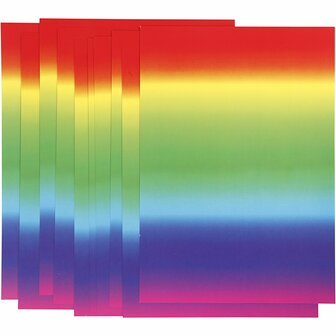 Regenboogpapier - A4 - 21x29,7cm - 180 grams - Creotime - 10 vellen