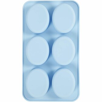 Silicone vormen, H: 2,5 cm, L: 28 cm, B: 16 cm, gatgrootte 7,8 x 6,1 cm, 100 ml, 1 stuk