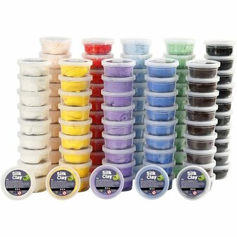 Silk Clay&reg;, diverse kleuren, 10x10 Doosje/ 1 doos