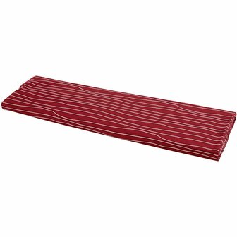 Stof, rood/wit, B: 145 cm, 140 gr, 10 m/ 1 rol