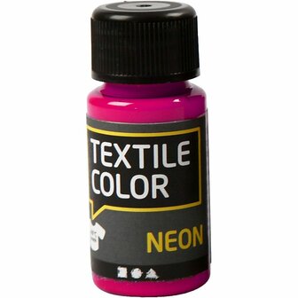 Textielverf Neon Roze &ndash; Roze Kledingverf &ndash; Stofverf &ndash; Textiel Kleurstof &ndash; Stoffenverf &ndash; Verf Voor Kleding &ndash; Textiel Verven &ndash; Kleurstof Voor Stof &ndash; DIY Kleding Verven &ndash; 50 ml