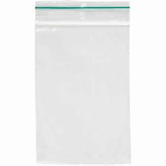 Zip Lock Zakjes - Opbergzakjes - Cadeauzakjes - Hersluitbare Zakken - Transparant - 8x12cm - Dikte:0,05mm - 100 stuks