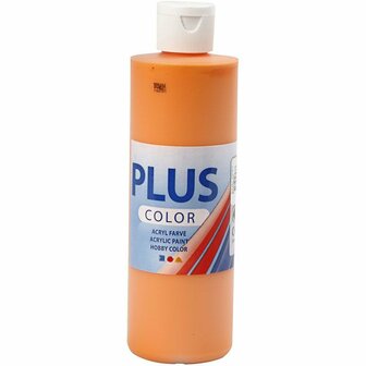 Acrylverf &ndash; Pumpkin Oranje Verf &ndash; Acrylaatverf &ndash; Acrylic paint &ndash; Hobbyverf &ndash; Sneldrogend &ndash; Plus Color &ndash; 250 ml