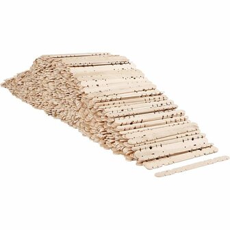 Constructiehoutjes &ndash; Berkenhout Constructie &ndash; Constructieset Hout &ndash; Hout Voor Knutselen &ndash; Creotime Constructiehoutjes &ndash; Junior &ndash; 11,4 cm &ndash; 1000 stuks