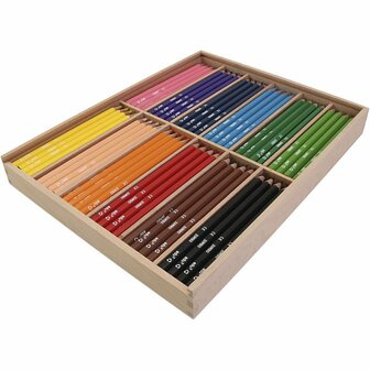 Edu Jumbo Kleurpotloden, diverse kleuren, dikte 10 mm, vulling 5 mm, 12x12 stuk/ 1 doos