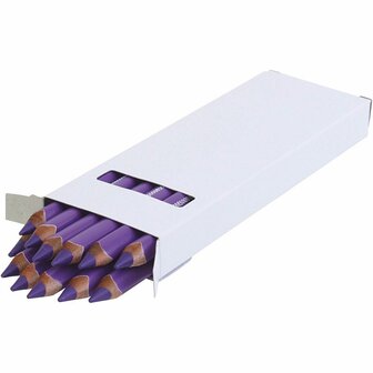 Edu Jumbo kleurpotlood, violet, dikte 10 mm, vulling 6,25 mm, 12 stuk/ 1 doos