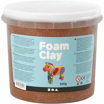 Foam Clay&reg;, bruin, 560 gr/ 1 emmer