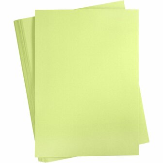 Karton - lime groen - A2 - 42x60cm - 180 grams - Creotime - 100 vellen