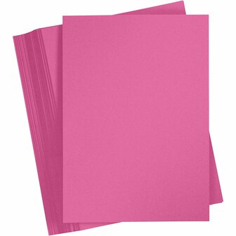 Karton - Hobbykarton - Roze - DIY - Knutselen - A4 - 21x29,7cm - 180 grams - 100 vellen