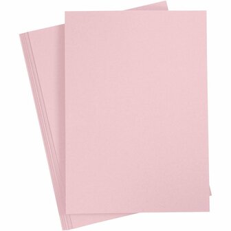 Karton - roze - A4 - 21x29,7cm - Creotime - 210 grams - 10 vellen