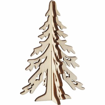 Kerstboom, H: 12,5 cm, B: 8,5 cm, 1 stuk