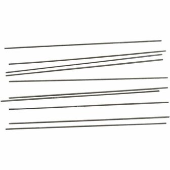 Metalen Staaf - Metalen Staven Set - Kleine Dunne Metalen Staafjes - Lengte: 20 cm - Dia: 2mm - 10 stuks