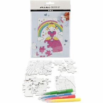 Mini Creatieve Set, wit, prinses, 1 doos