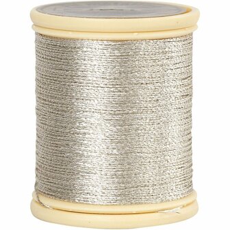 DMC metallic draad, zilver, dikte 0,36 mm, 40 m/ 1 rol