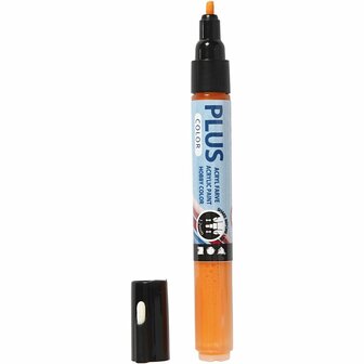 Plus Color Marker, pumpkin, 5,5 ml, L: 14,5 cm, lijndikte 1-2 mm, 1 stuk