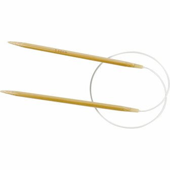 Rond Breinaalden - Flexibele Breinaalden - Bamboe - Dikte: 5,5mm - Lengte: 60cm - Creotime - 1 Stuk