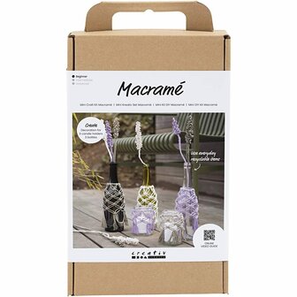 Hobbyset Macram&eacute; - Glasdecoratie