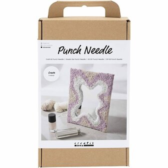 Hobbyset Punch Needle - pastelkleuren - Spiegel