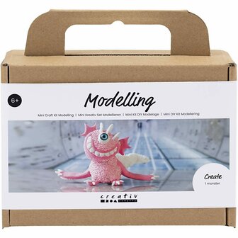 Mini Hobbyset Boetseren - lichtroze - Monster Sally