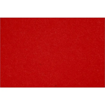 Vilt - Hobbyvilt - Rood - DIY - Hobby &amp; Naai Projecten - 42x60cm - Dikte 1mm - 1 vel