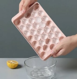 Ijsblokjes Rond Maker - Ronde ijsblokjesmaker - Ijsblokjesvorm Voor Ronde Ijsblokjes - Ronde Ijsblokjes Tray - 33 Ijsbolletjes 