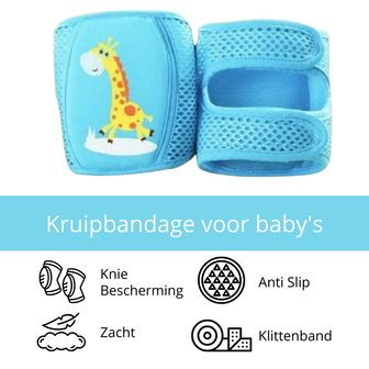 Kruipbandage Kniebescherming Baby Blauw