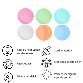 Herbruikbare Waterballonnen - Duurzame Waterballonnen - Water ballonnen Set - Milieuvriendelijk - Zomer Speelgoed - Buitenspeel