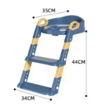 Toiletbril Met Trapje - Toilet Met Ladder - Kindertoiletbril Met Trap En Handgrepen - Zindelijkheidstraining - Opvouwbaar - Ver