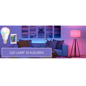  LED lamp 16 kleuren - RGB Lamp Met Afstandsbediening - Dimbare LED Lamp - Multicolor LED Verlichting, Sfeerverlichting - Neon 