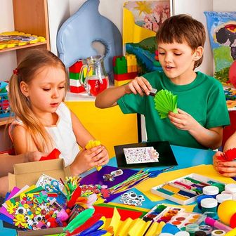 Knutselpakket Kinderen - Knutselset Kids - Hobby Materiaal - Knutselen - Knutselspullen - Knutselmateriaal - Hobbyset - 1000 Cr