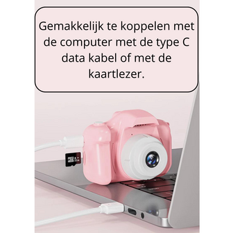 Kindercamera - Camera Voor Kinderen - Kinder Fotocamera - Speelgoedcamera -1080p HD - Roze Unicorn