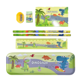 Schoolset - Schrijfwarenset - Schrijfset - Tekenset - Back To School - Schoolbenodigdheden - Schrijven - Dino