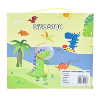 Schoolset - Schrijfwarenset - Schrijfset - Tekenset - Back To School - Schoolbenodigdheden - Schrijven - Dino